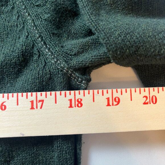 American Eagle Vintage Fit Sweater Y2K Men's S Green Embroidered Logo Preppy - Picture 3 of 4